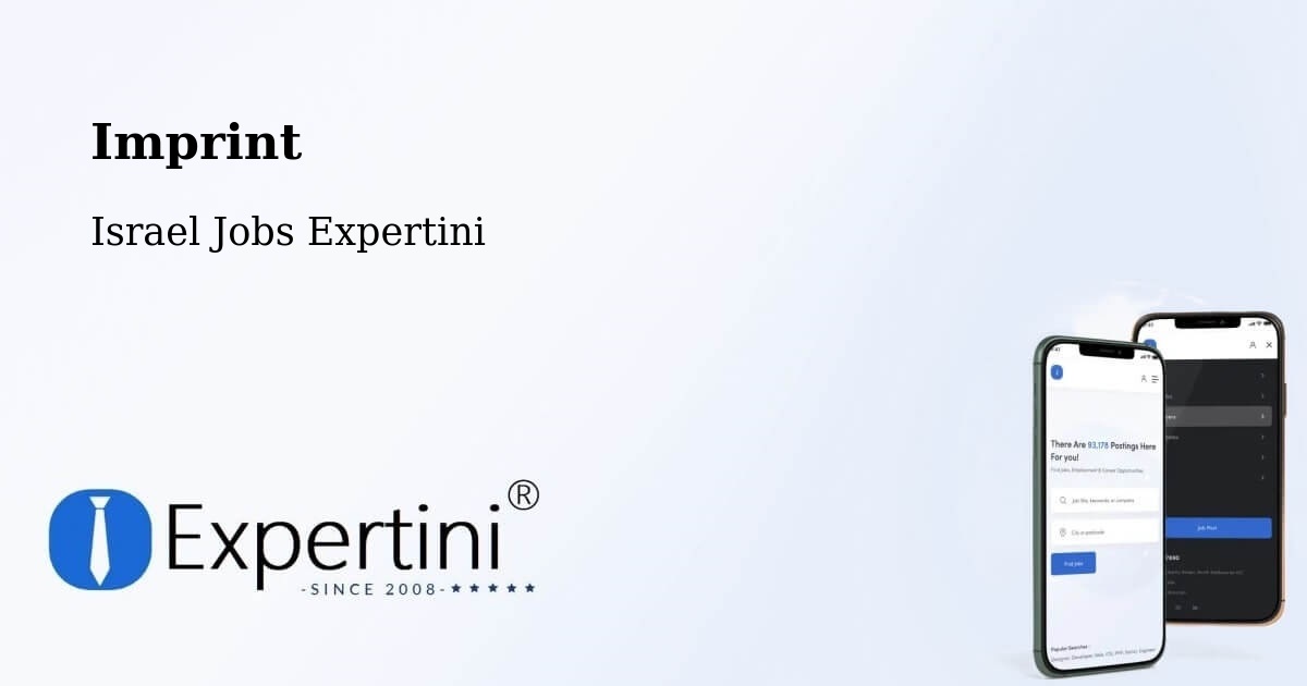 Imprint – Rosh Pinna - Israel Jobs Expertini